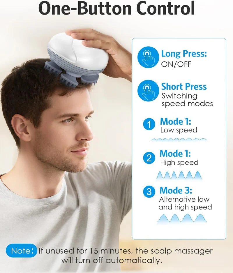 Smart Scalp Massager – Rechargeable Head & Body Massager