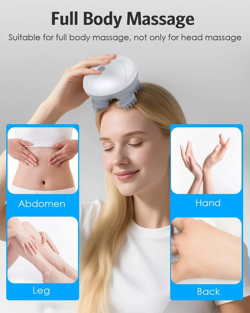 Smart Scalp Massager – Rechargeable Head & Body Massager